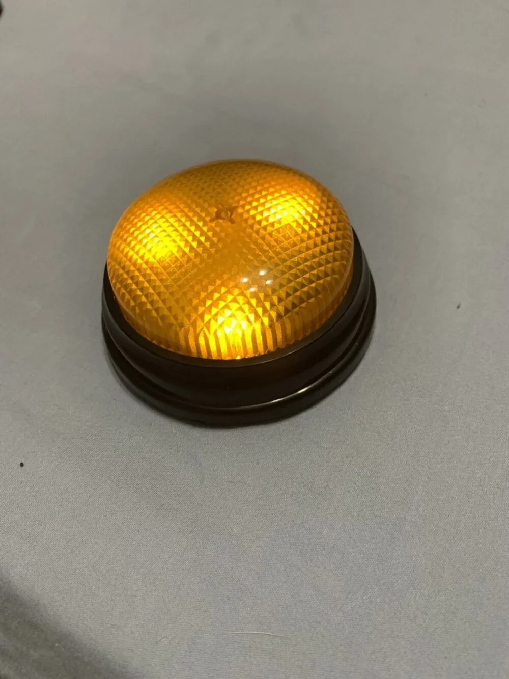 Fun Orange Light Up Push Buzzer With Sound! Learning Resources LRNLER3776